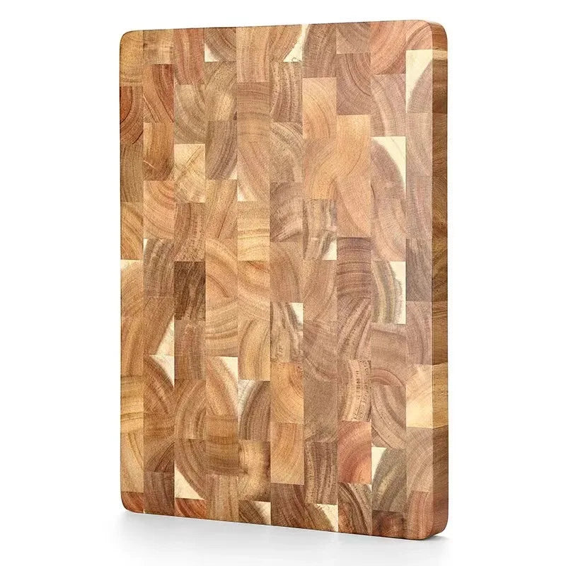 Thick Rectangle  Acacia Wood End Grain Wooden Chopping Meat Vegetables Cutting Board