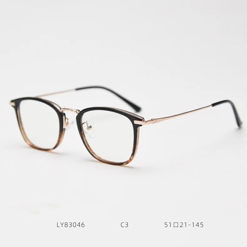 Women Men Classic Square Eyeglasses Frames Transparent Computer Glasses Oculos Feminino Metal Round Anti Blue Light Glasses