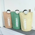 Waterproof  Laundry Basket Freestanding  Collapsible Folding Tall Clothes Hamper for Dorm Home  Laundry Hamper
