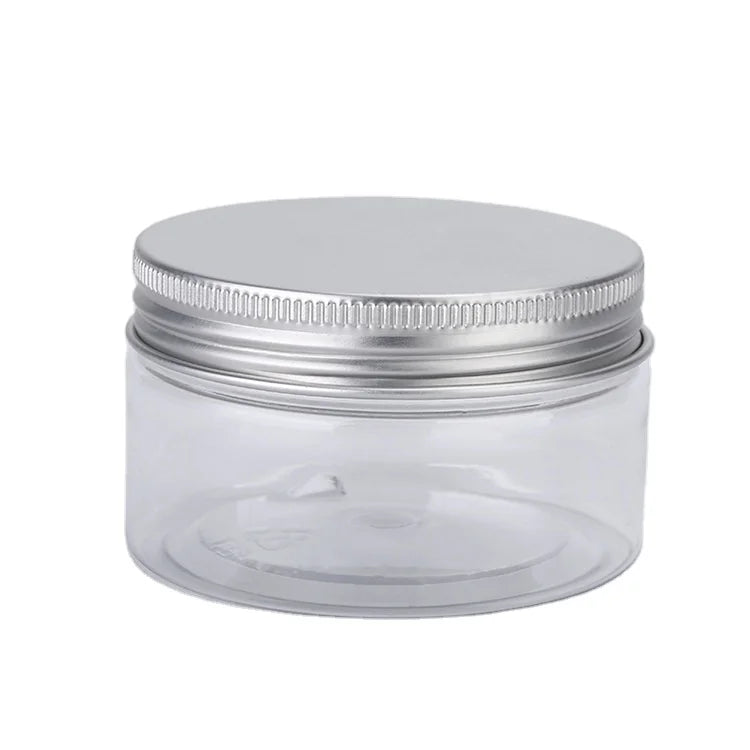 Luxury 5Ml 10Ml 250g Cosmetic Clear Amber Empty Face Cream Jar With Aluminum Lid