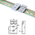 15 Hole SpacingDIN Guide Rail Buckle Aluminum Installation Clip 35mm Guide Rail Fixed Installation Guide Rail Bracketseat