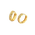 Jietao Wholesale Trendy Elegant Feminist Women Geometry Rhombus Wide CZ 925 Sterling Silver Huggie Hoop Earrings