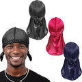 Custom Logo Summer Durag for Braids Men Silky Breathable Hip Hop Bandana Outdoor Sports Fashion Headwear Satin Doo Rag Headscarf