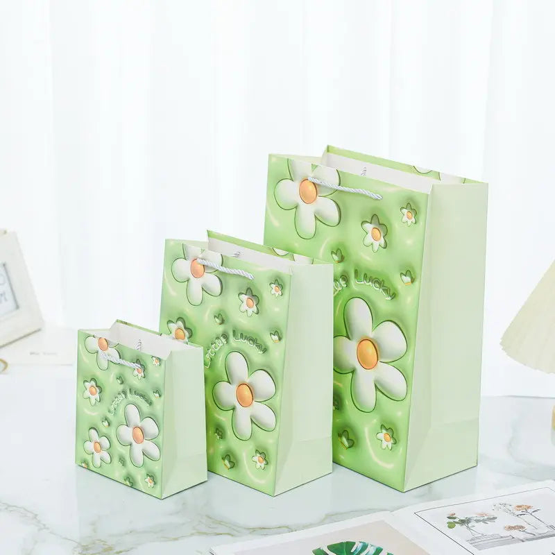 Factory Spot Cute Inflatable Gift Bag Three-dimensional Handbag Birthday Gift Toy Packaging Paper Bag for Children