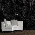Dark rose background 3D digital printing wallpaper/peeling vinyl mural