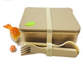 Take Away Easily Healthy Rice Husk Kids Bamboo Fiber BPA Free Bento Lunch Box