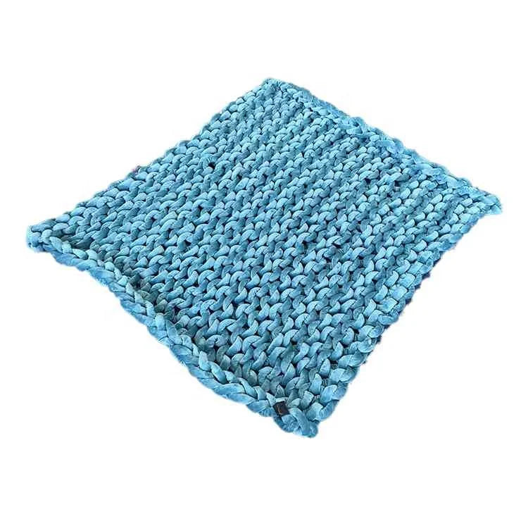 Adults Sensory Release Anxious Hand Made Chunky Knit Weighted Blanket for Insomnia