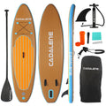 High-Quality PVC Wood Grain Inflatable Paddle Board Sup PaddleBoards for Surfing Fishing Yoga