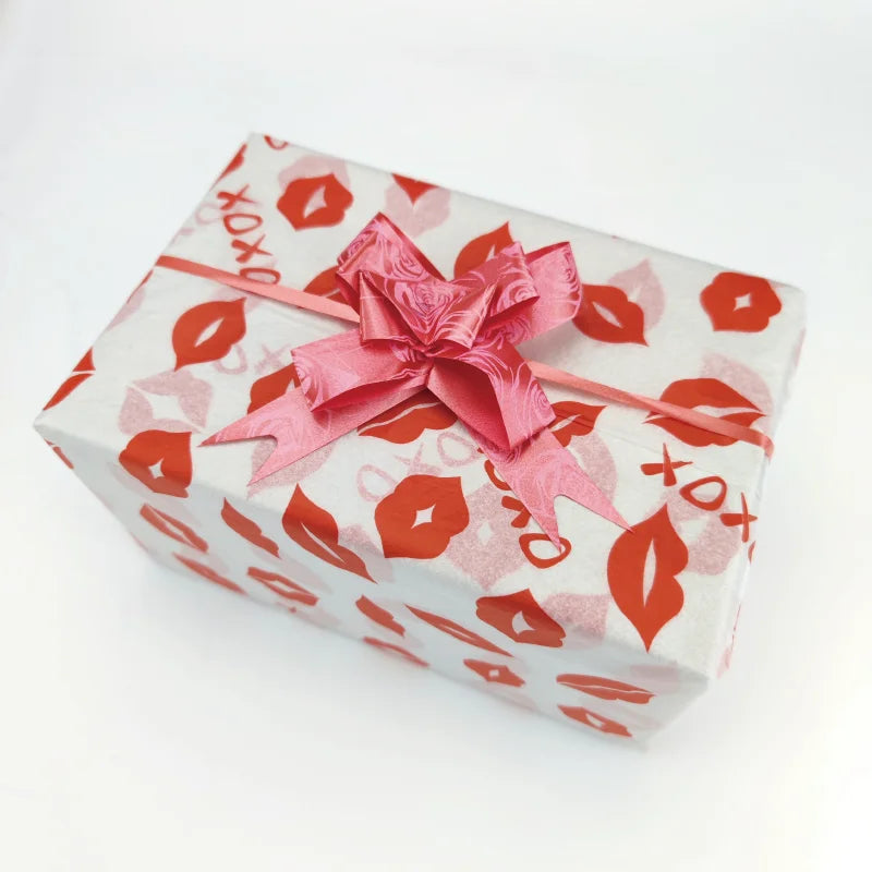 Red Lipstick Gift Wrapping Paper 50*70cm Tissue Paper Sheet for Valentine's Day