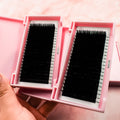 Matte Dark Black Volume Lash Extensions Trays 0.03 0.05 0.07mm C CC D DD Curl Cashmere Lash Extensions