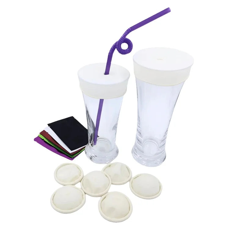 Custom Logo Disposable Silicone Stretch Lid Non-Spill Drink Covers for Cups