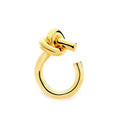 Minimalist Gold Color Punk Ring with Big Knot Fashion Jewelry for Women's Anniversary Religious Silver Plated Party Anillos