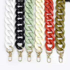 For Deepeel L1-32 40-120cm Bag Decorative Accessories with Handbag Resin Handle and Acrylic Chains Special Bag Parts Accessories