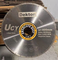 UCY 16inch 400mm Best Dekton Blade Diamond Cutting DEKTON Slabs Bridge Saw Diamond Saw Blade for Dekton No Chipping Fast Smooth