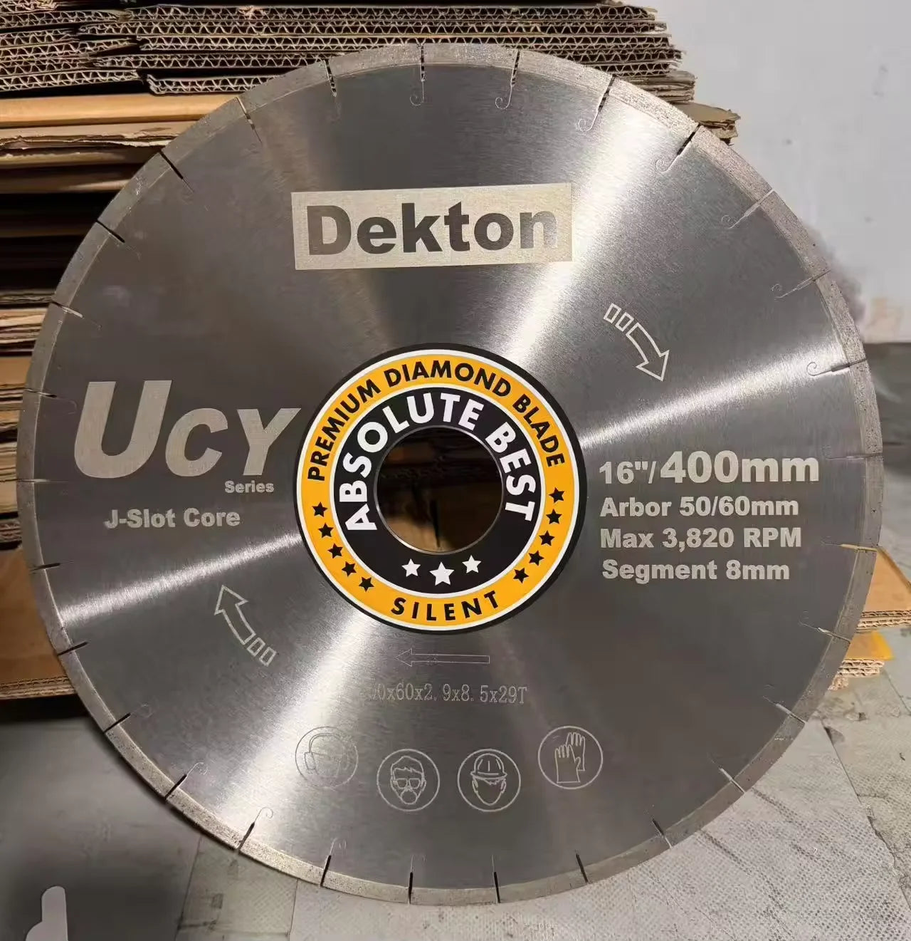 UCY 16inch 400mm Best Dekton Blade Diamond Cutting DEKTON Slabs Bridge Saw Diamond Saw Blade for Dekton No Chipping Fast Smooth