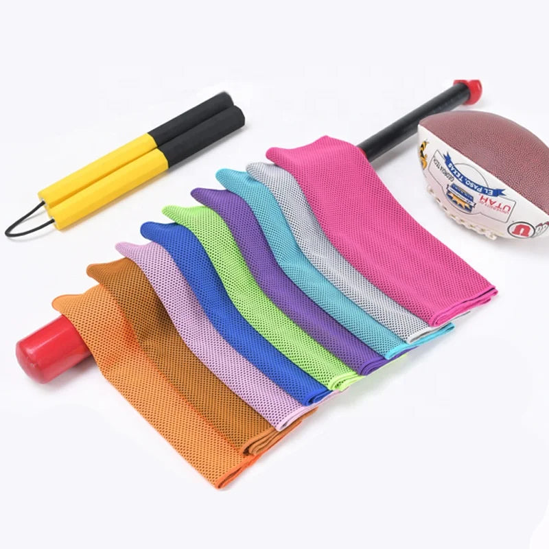 Fashion Super Dry Ice Cold Cool Super Microfiber Instant Cooling Towel for Yoga Sport Running Gym Workout Camping Fitness