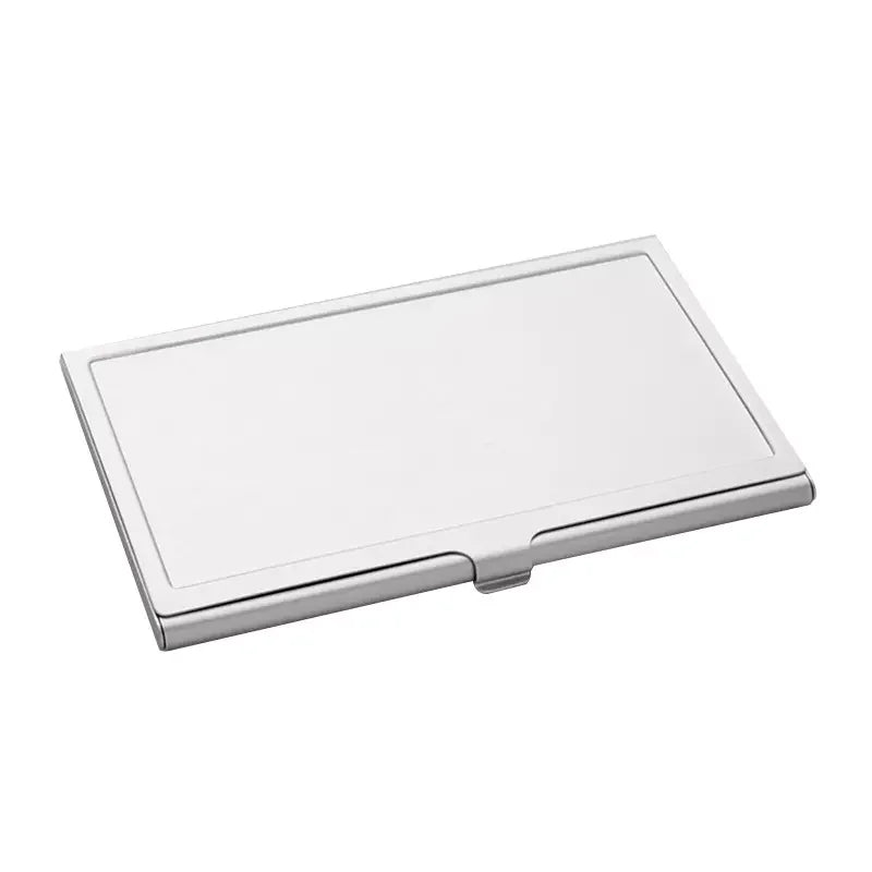 Qualisub Personalized Metal Business Card Holder Blanks Sublimation Name Card Holders for Custom Printing