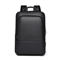 Custom Logo 15.6 Inch Multifunctional Premium PU Leather Business Travel Laptop Backpack Softback Oxford Bag with USB School Use