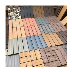 New Style Wooden Interlocking Floor Tiles Outdoor Deck Building Materials Outdoor Floor Cement Deck