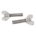 DIN316 DIN318 M4 X 15mm Carbon Steel Zinc Plated Wing Screws Thumb Butterfly Bolts for Household Electrical Appliances