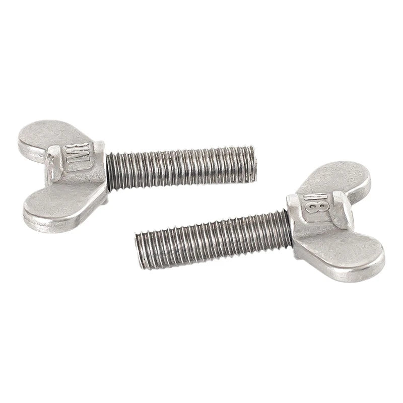 DIN316 DIN318 M4 X 15mm Carbon Steel Zinc Plated Wing Screws Thumb Butterfly Bolts for Household Electrical Appliances