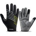 Custom Logo Sport Gym Gloves Full Finger Gel Pad Touch Screen Cycling Motorcycle Gloves Bike Bicycle Gloves