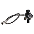 M18x1.5 Refill Adapter Diving Fire Paintball Tank Dual Gauge Charging Valve