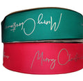 Factory Wholesale Customizable Double Face Printed Grosgrain Ribbon with Custom Logo High Tenacity 100% Polyester