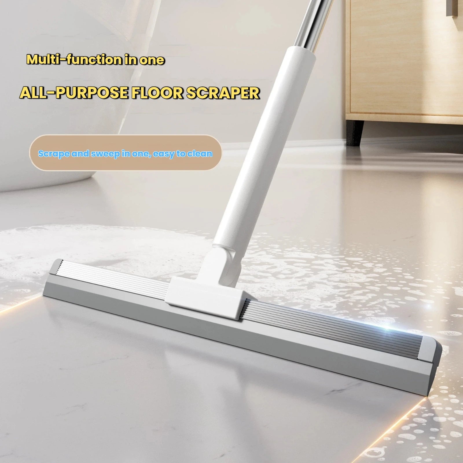 Technology Magic Leaves Shape Silicone Household Floor Scraper Mop Toilet Broom