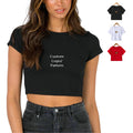 Women's Basic Slim Cotton T-Shirt Custom Logo Printed White Basic Crop Top Breathable Summer Casual Inner Wear Leopard Button