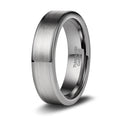 OAHLAN 6mm Brushed Tungsten Carbide Wedding Ring Unisex Simple Style Wedding Engagement Jewelry Men Women Silver Tungsten Ring