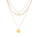 Fashion New Design Necklace  Titanium Steel Women  Layer Necklaces Dainty