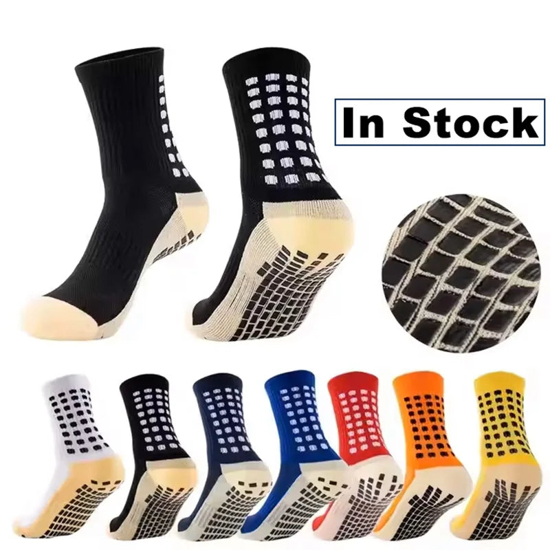 Wholesale Low Moq Football Socks Sweat Absorbing Soccer Socks Grip Non-slip Sports Socks