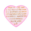 Gold Plated Pearl Earrings Plastic Stud Earrings Jewelry Simple Irregular Jewelry Stud Earrings