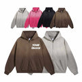 Autumn and Winter Spray-dye Do Old Zipper Sweater Washed Vintage Cardigan Men's Jacket Custom Zip up Hoodie