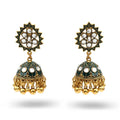 Earrings Manufacturer of Indo Western Meenakari Jewellery Jhumka Earring With Gold Plating for Export Dubai Indian Jewelry