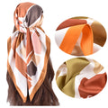2025 New Multiple Pattern Printed Scarves for Sweat-absorbing Comfort 90cm Twill Silk Square Scarves for Women's Outwear Shawl