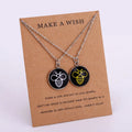 Bees Chain Necklace Friendship Gift Stainless Steel Base Glass Cabochon Honeybee Bee Pendant Necklaces