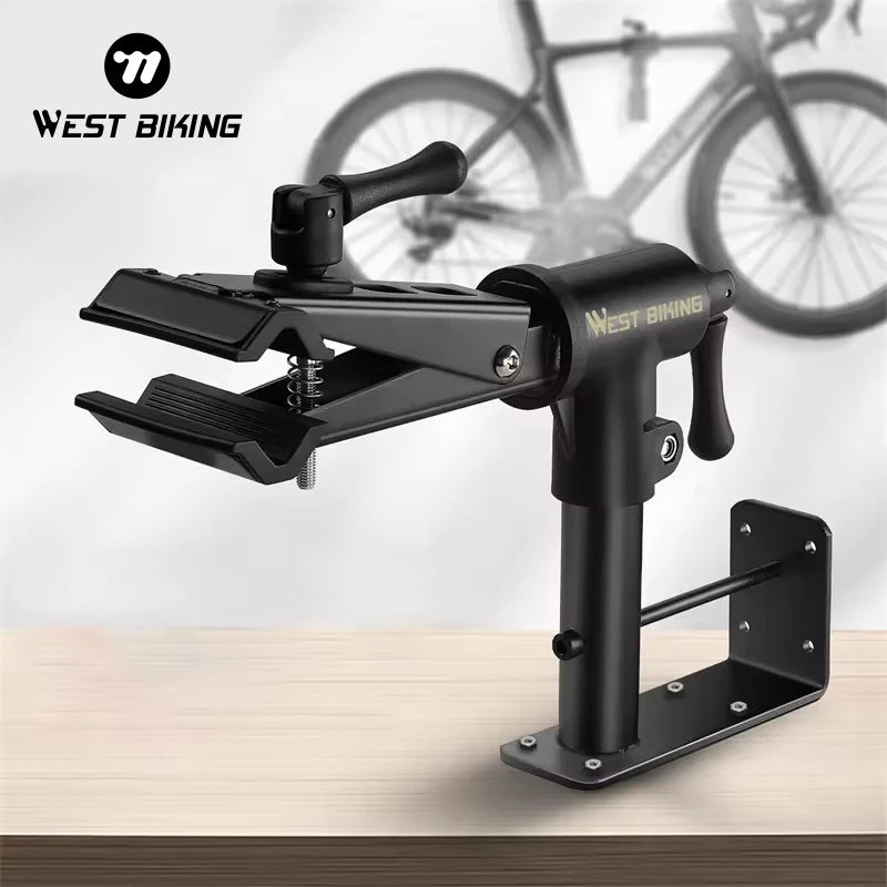 WEST BIKING Bicycle Accessories Parts Table/Wall 2 in 1 Bicycle Repair Rack More Convenient Mountain Road Bicycle Repair Rack MegaBDM