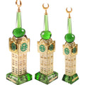 MH-L0365 Crystal Mecca Tower Gift for Wedding Ramadan Eid Hajj Umrah Holy Kabba Crystal Islamic Gift
