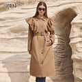 Spring New Trench Coat Fashion Style British Style Women Long Jacket Trench Coat