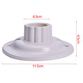 Round E27 White LED Lamp Screw Base Halogen Bulb Holder Converter Light Bulb Base Lamp Socket Adapter (10 Pcs)
