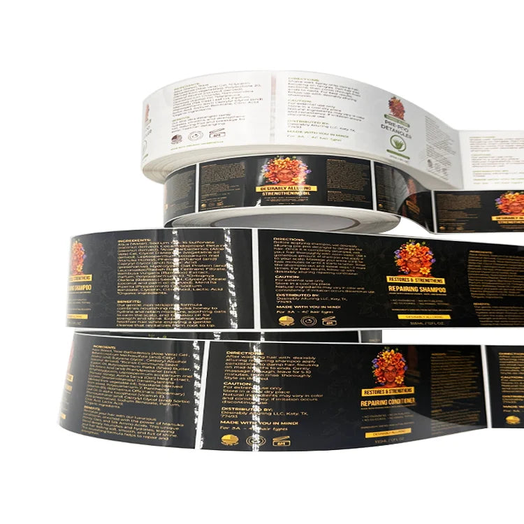 White Label Custom Vinyl Private Candle Labels for Skin Care Products for Perfume Lipstick Toothpaste Bottles Packaging