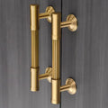 Minimalist Brass Cabinet Door Knob Pure Copper Wardrobe Dresser Pulls Heavy T-Bar Furniture Kitchen Accessories for Bedroom