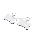 Bone Shape Blank Printable Mdf Sublimation Keychain for Promotional Gift