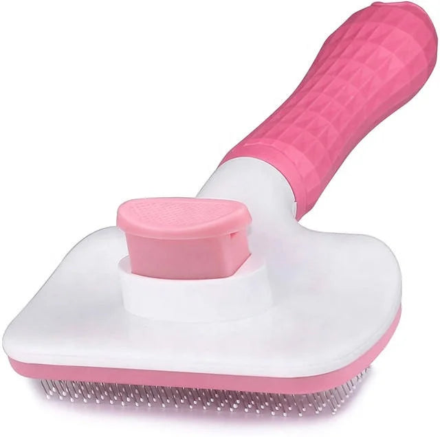 Factory Pet Supplies Cat Brush Removes Loose Hair Dogs Grooming Shedding Comb Self Cleaning Dog Brush With Massage Heads
