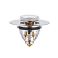 Guida 732007 2021 Updated Standard Wash Basin Pop up Sink Plug  Brass Drain Filter Push Type With Anti-clogging Hair Catcher