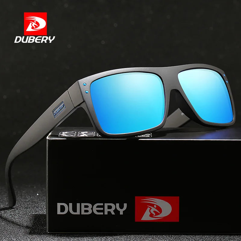 D911 DUBERY Brand 2020 High Quality CE UV400 Cat.3 Men Square Polarized Sunglasses with Packing Boxes
