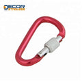 Fast Delivery Multifunctional Aluminum Spring Snap Hook D Type With Screw
