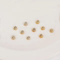Bulk End Bead Cap Persistent Color Copper Jewelry Findings & Components 18K Gold Torus End Flower Bead Cap